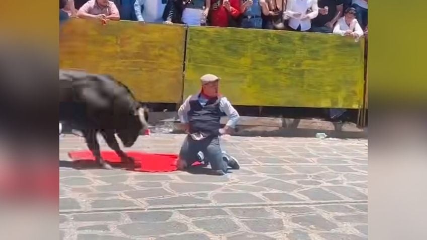 Toro embiste a hombre y le desprende parcialmente el rostro, sucedió en Xico, Veracruz